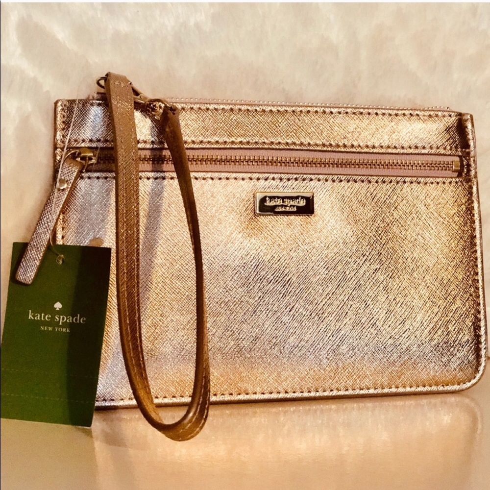 ‼️FLASH SALE‼️AUTHENTIC Kate Spade Rosegold Clutch